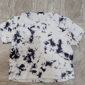 SHEIN acid wash crop top